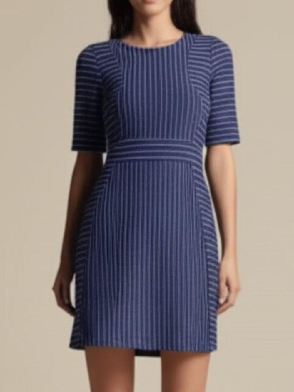 H&M Bluish Gray Lavender Fit and Flare Mini Dress NWT Size 2